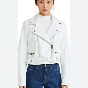 BlankNYC Women's White Biker Jacket